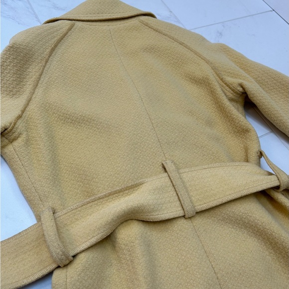 Vintage Wool Lucca Blu Yellow Coat - Picture 5 of 12